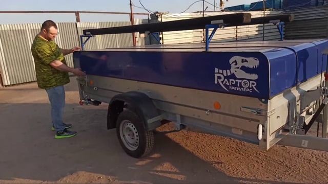 Прицеп для рыбалки Raptor "Fisher" (Рыбак) заряжен в Raptor-trailers Custom. смотреть онлайн