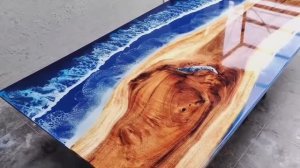 Ocean. Стол из эпоксидной смолы.