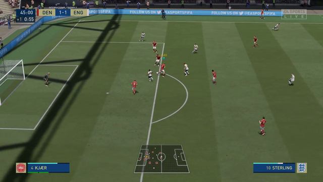 England VS Denmark | EURO 2021 - Semi-final | FIFA 21 смотреть онлайн
