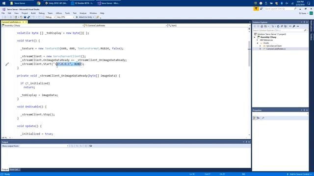 Servo Server Unity Example смотреть онлайн