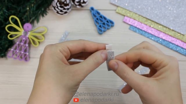 ? НОВОГОДНИЙ АНГЕЛ НА ЁЛКУ ? Рождественское украшение Christmas decorations DIY ЕленаПодарки смотреть онлайн