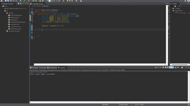 Login Name Problem in Java смотреть онлайн