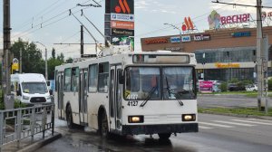 Троллейбус БКМ-20101 БТРМ-4127. Покатушки по Барнаулу.