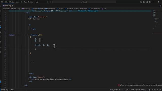 PHP function смотреть онлайн