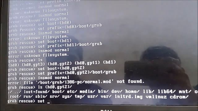Dell Laptop Ubuntu - error: file '/boot/grub/i386-pc/normal.mod' not found смотреть онлайн
