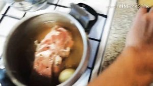 Говядина в скороварке. Beef in pressure cooker.