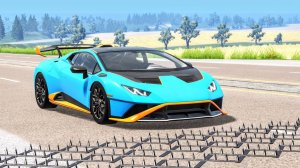 Сумасшедшие полицейские погони #152- Автокатастрофы за рулем BeamNG )