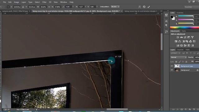 How to put an image in a tv screen by photoshop cc in 1 minute смотреть онлайн