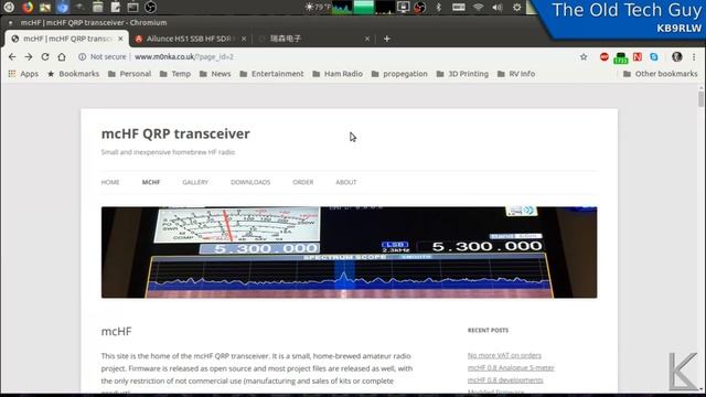 Ham Radio - The RS-918 clone of a clone of an outstanding open source SDR transceiver, the mcHF. смотреть онлайн
