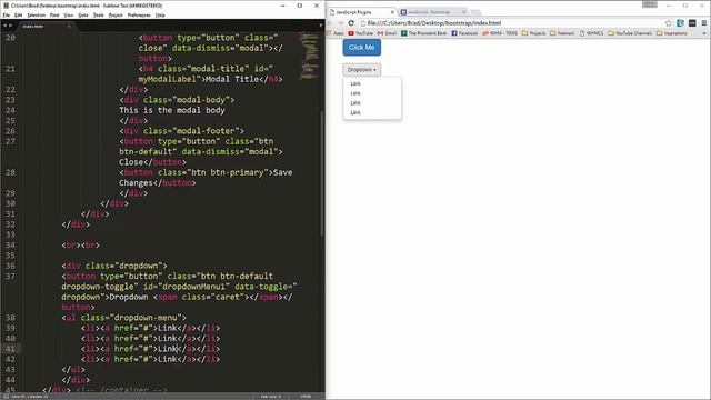 Part A Modal, Dropdown, Tabs & Tooltip смотреть онлайн