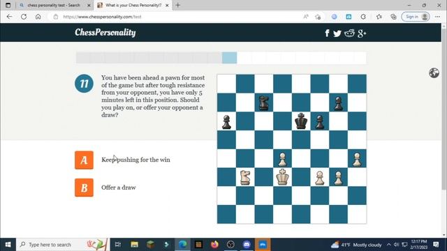 I took a Chess Personality Test смотреть онлайн