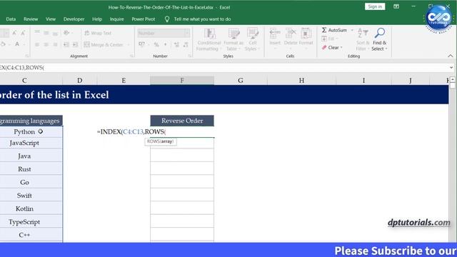 How To Reverse The Order Of The List In Excel смотреть онлайн