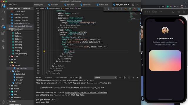 Card UI Animation Figma to Flutter Tutorial смотреть онлайн