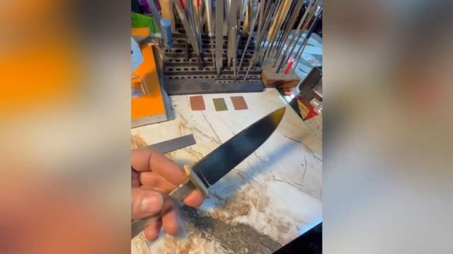 Изготовление ножа своими руками из стали CPR и карельской березы. смотреть онлайн