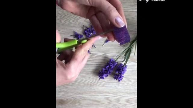 Лаванда / Lavender/ Цветы из гофрированной бумаги смотреть онлайн