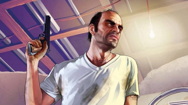 ГТА5 Свирепый Тревор расстреливает людей на пляже смотреть онлайн