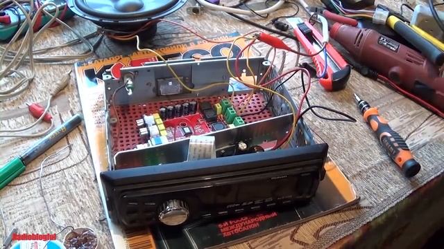 Установка и подключение внешнего усилителя В автомагнитолу смотреть онлайн