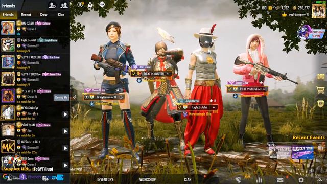 PUBG Mobile Tamil - Season 14 Noob's Pushing ACE  | 🔴 Live Stream |The Crazy Gamer YT  [28-7-20]