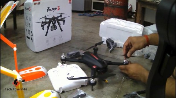 Mjx Bugs 3 drone Unbox/Review/Flight Test - Drome Import From China To india no issue