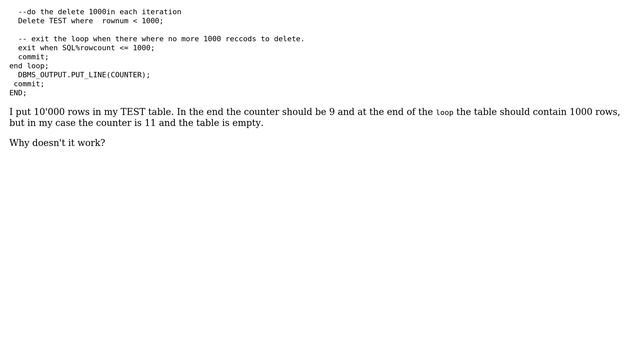 Databases: How to do a while loop to delete rows based on rowcount? (2 Solutions!!) смотреть онлайн