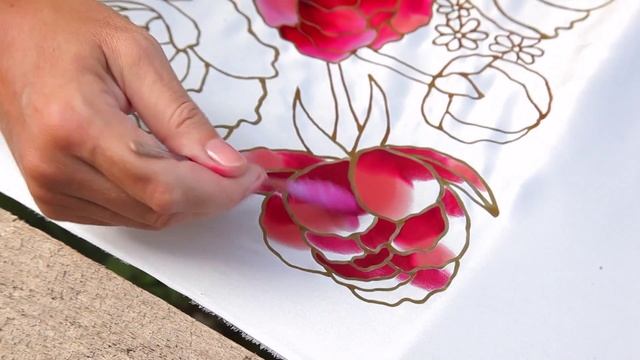 Батик. Роспись шелка и создание авторских платьев. Саша Товстик. смотреть онлайн