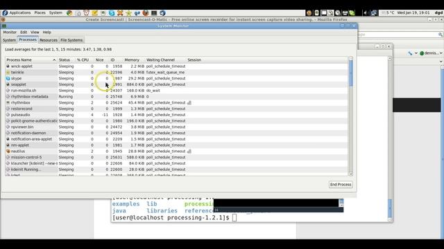 processing (a java based application) hanging on Fedora 14 bug report смотреть онлайн