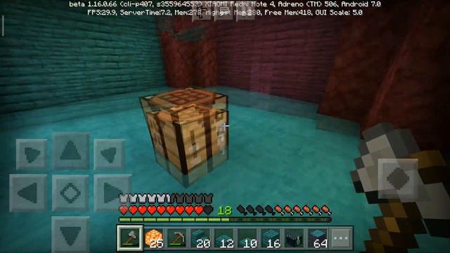 Выживание в аду на телефоне в MineCraf Bedrock Edition (1.16.0) #5 - Костёр душ смотреть онлайн