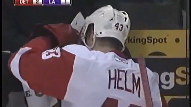 Darren Helm's Game Winning Goal With 17.3 Sec. Left Against LA 1/7/10 смотреть онлайн