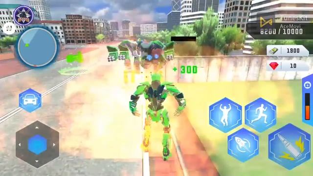 Helicopter Game - Robot Police - pilot skills in sports car flying game смотреть онлайн