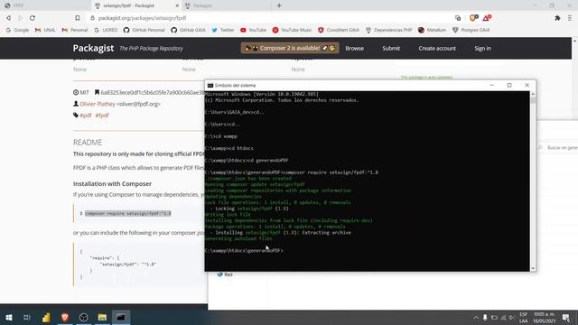 Creando archivo PDF en PHP usando FPDF, Composer y PostgreSQL (parte 1). смотреть онлайн