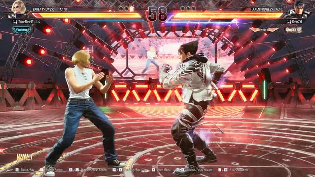 True Devil Tidus (NINA) vs Jin Tekken 8 ranked смотреть онлайн