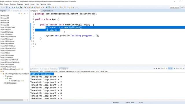 24 Java Fundamentals: Thread Basics смотреть онлайн