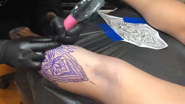 Road To A Full Leg Sleeve: Ornamental Tattoo By @Abduxuels: Session 5 смотреть онлайн