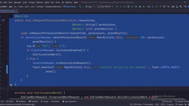 ANDROID - BACKGROUND LOCATION ON ANDROID 12 || TUTORIAL IN JAVA смотреть онлайн
