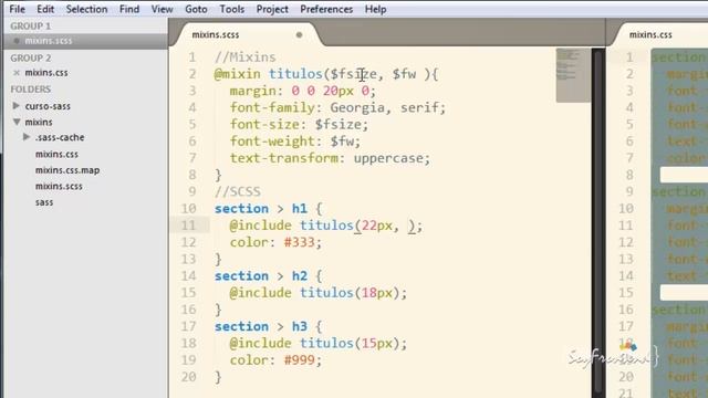 7 - Los mixins - Curso Básico de Sass смотреть онлайн