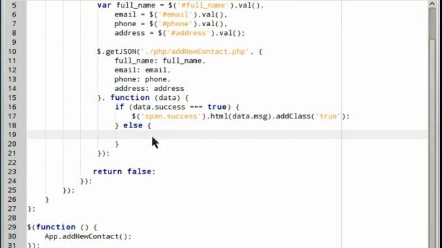 jQuery Video Tutorial - The Making of Address book - Part 2 смотреть онлайн