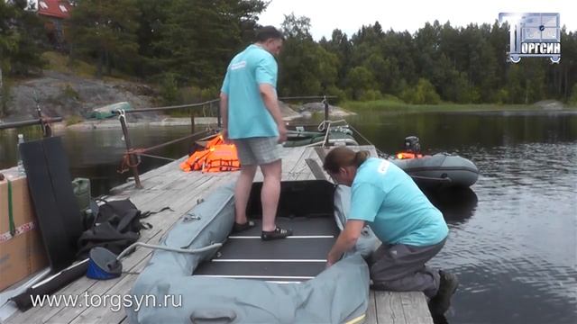 CatFish 340 - сборка надувной моторной лодки Мнев и К КэтФиш 340 - ТоргСин смотреть онлайн