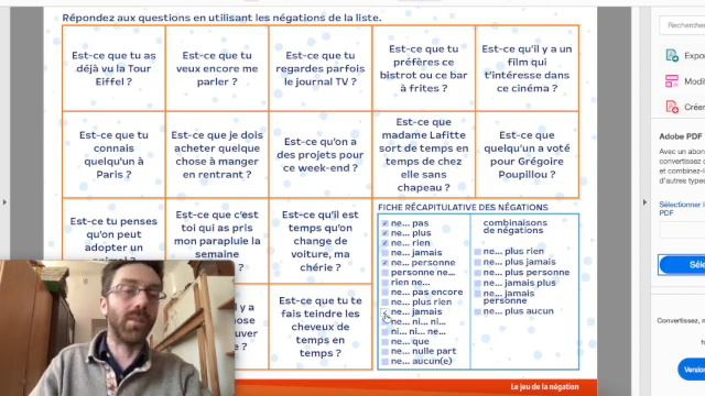 La négation en FLE : jeu pour pratiquer (A2-B2) смотреть онлайн