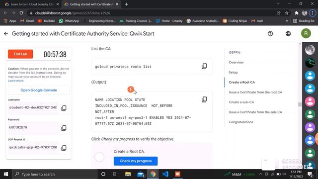 Getting started with Certificate Authority Service: Qwik Start | Qwiklabs GSP916 | #LearnToEarn смотреть онлайн