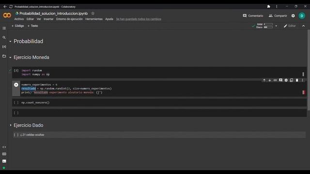 4 - Python Cálculo de probabilidad y evento complementario con Numpy смотреть онлайн
