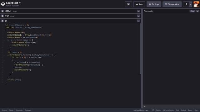 Сортировка подсчетом. Count sort смотреть онлайн