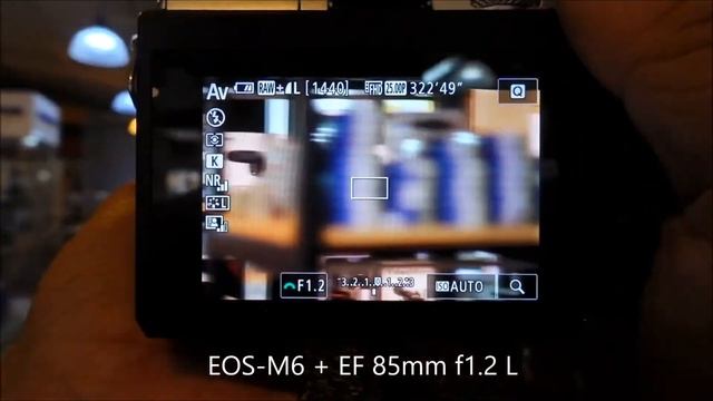 canon EOS-M6 + EF 85mm f1.2L II AF speed test смотреть онлайн
