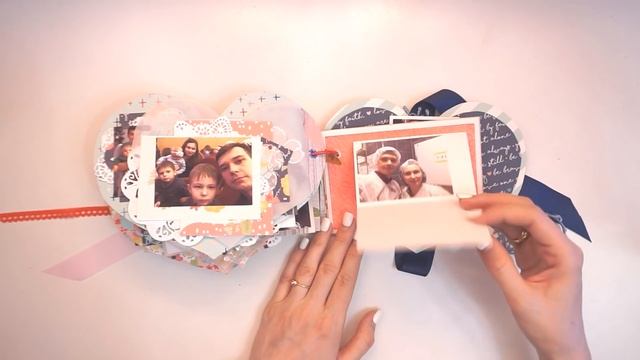 Фигурный альбом валентинка - Скрапбукинг мастер-класс / Aida Handmade смотреть онлайн
