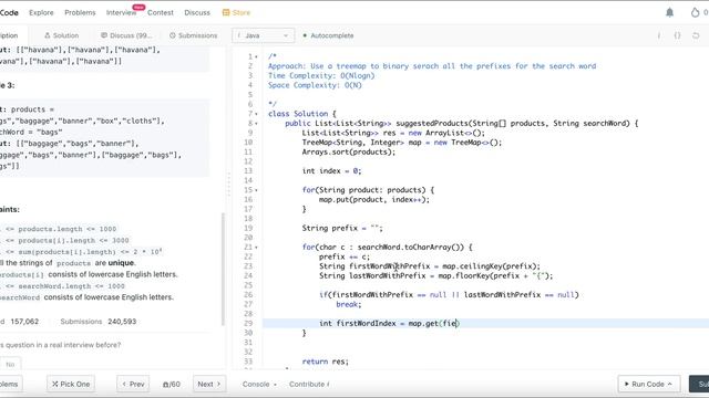 1268. Search Suggestions System (LeetCode) смотреть онлайн