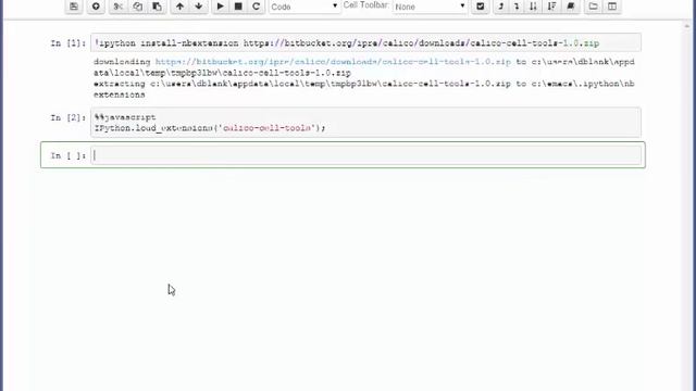 Jupyter Notebook Cell Tools Extension Installation смотреть онлайн