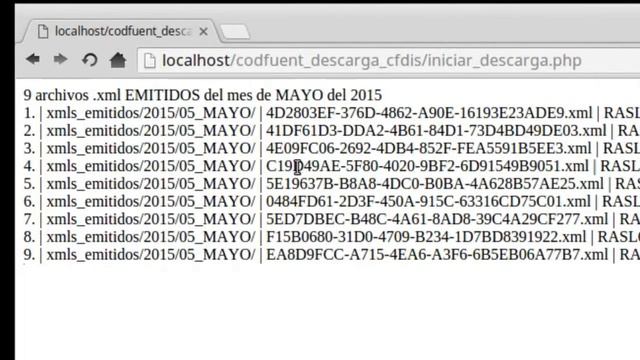 Ejecución del script php de descarga masiva de archivos XML смотреть онлайн
