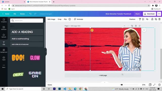 How to Make a YouTube Thumbnail with Canva (for free!) | Canva tutorial смотреть онлайн