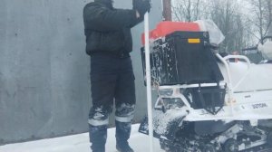 Самодельный домкрат для снегохода