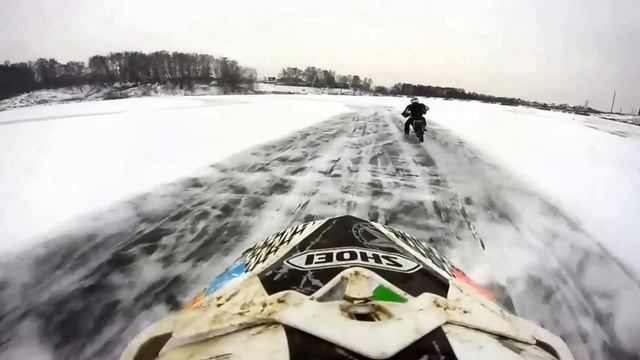 8 января 2016 открылась новая ледовая трасса для мотокросса на юге Москвы. смотреть онлайн