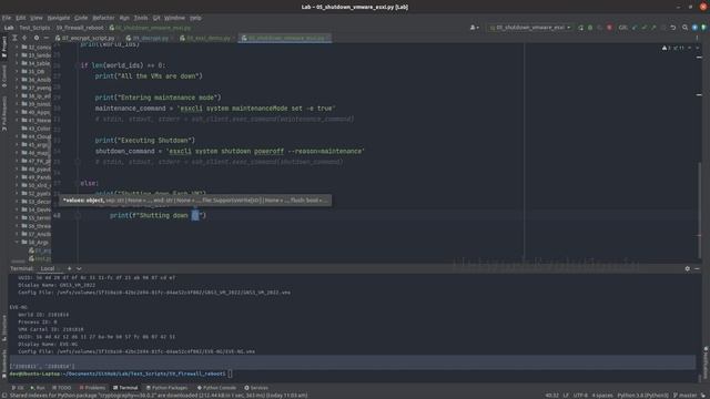 VMWare ESXi CLI Automation Using Python: SSH esxcli to Get Running VM Status and Shutdown Machines смотреть онлайн